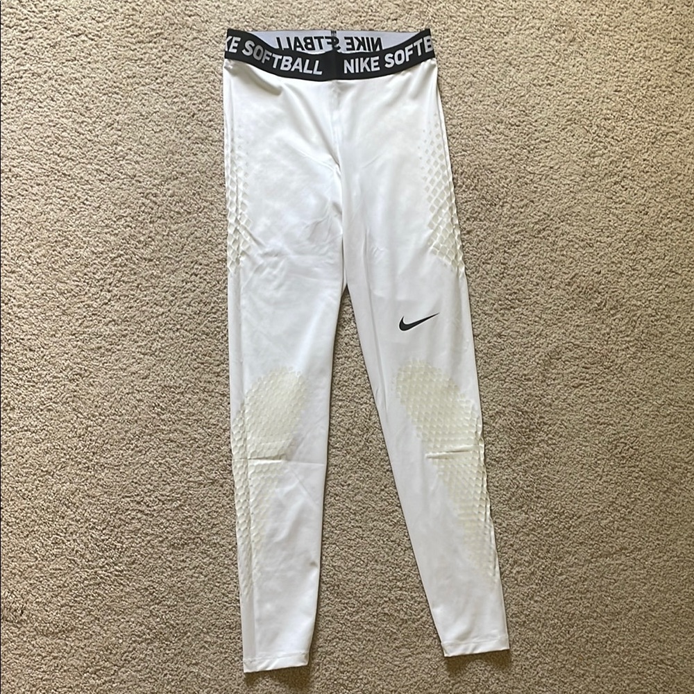 Nike Pro White Softball Compression